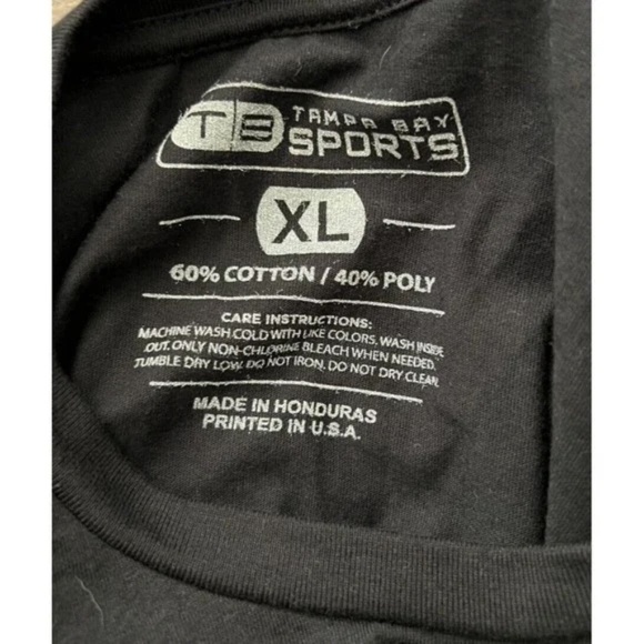 Tampa Bay Lightning 2022 Reverse Retro Black Flame Tee MEN'S AUTHENTIC - XL - Picture 4 of 4